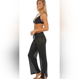 Jordan Taylor Black Chevron Pull On Cover Up Pants